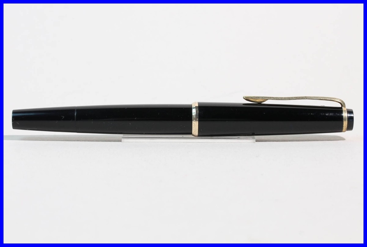1960 made MONTBLANC 32 w MEDIUM Steel Intarsia Nib Fountain