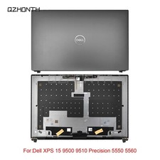 New For Dell XPS 15 9500 9510 Precision 5550 5560 LCD Back Cover With LCD Hinges