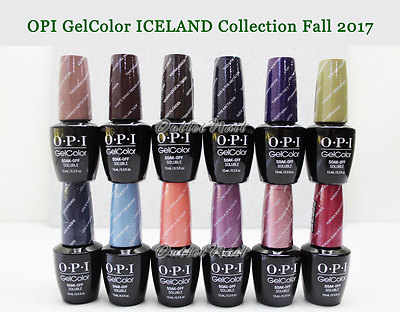 OPI Soak-Off GelColor ICELAND 2017 FALL Collection @PICK 1 Gel Polish / Base Top