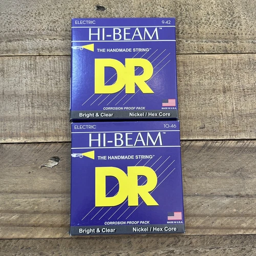 DR  LTR-9 Hi-Beam Electric Guitar Strings Lot Of Two gauges 9-42 And 10-46