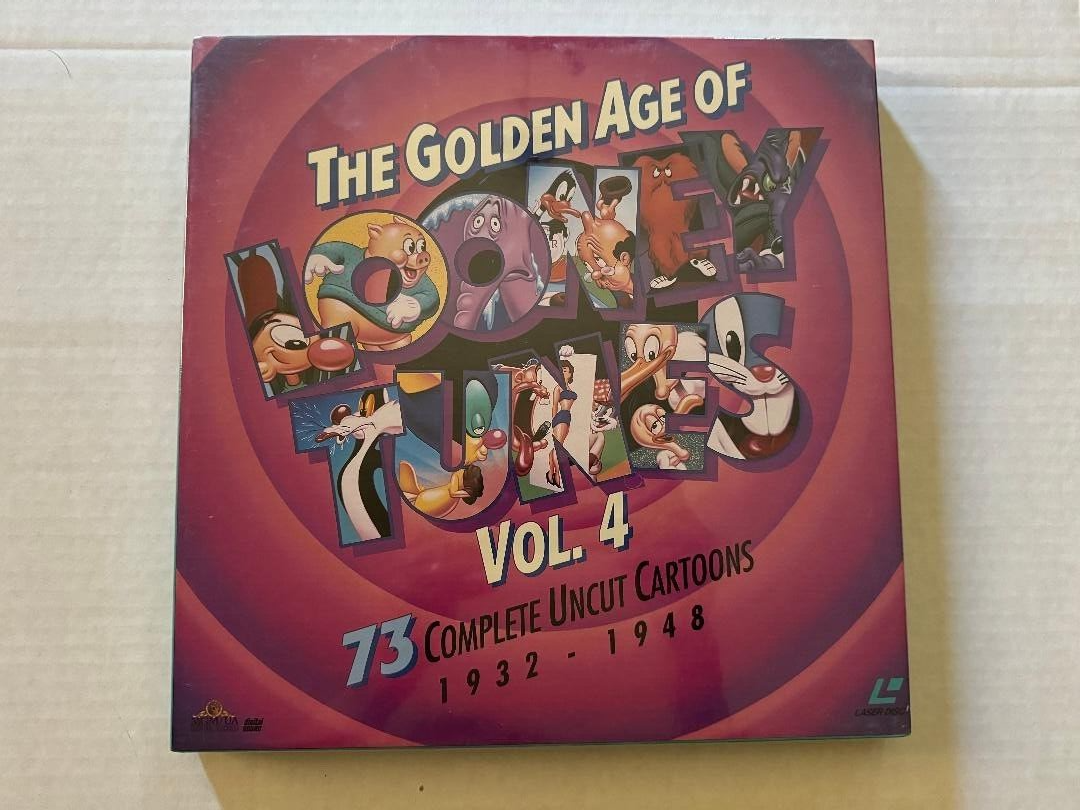 Looney Tunes【ザ ゴールデン エイジ オブ ルーニーテューンズ】LD The Golden Age of Looney Tunes Laserdisc Vol. 4 LD ~ Boxed Set New