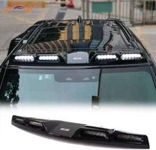 For Land Rover Defender 90 110 2020-2024 Roof Top Light Bar Led Drl Gloss Black