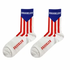 BROOKLYN RETRO VINTAGE TEAM MADE IN TALY COTTON CYCLING BIKE SOCKS 