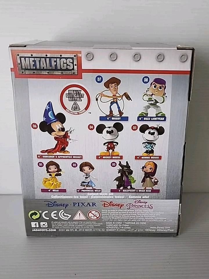 Новый Jada игрушки Metalfigs Disney Микки Маус (4») (D4) (98254) (NISB) - Изображение 3 из 4