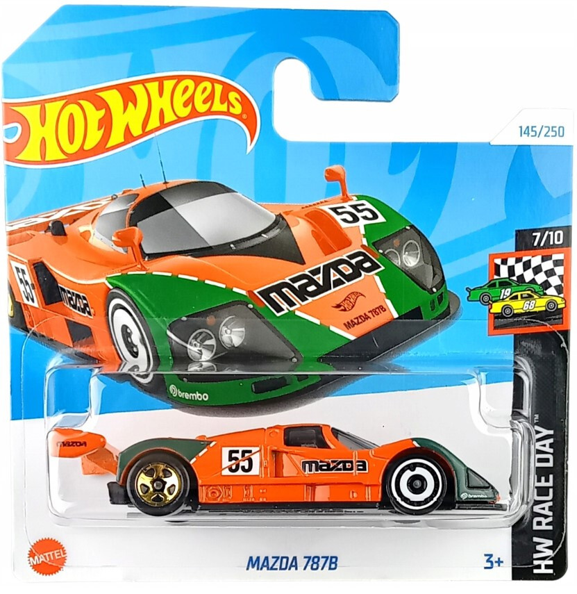 Hot Wheels Mazda 787B Orange HW Race Day 1:64 3 Inch Diecast Model Car