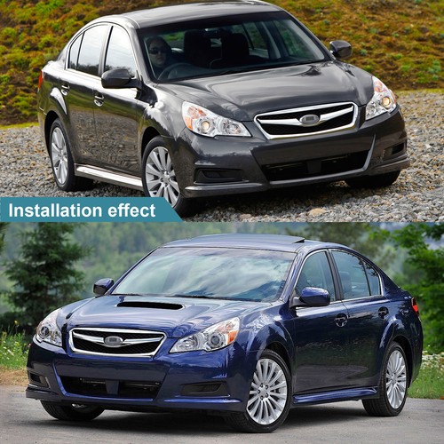 Front Bumper Grille Grill for 2008-2009 Subaru Legacy Dark Gray Chrome Moulding - Picture 3 of 9
