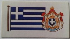 1930's GREECE GREEK FLAG ROYAL COAT OF ARMS