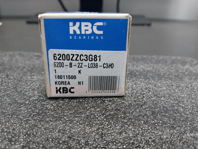 KBC 6200ZZC3G81 / 6200ZZC3G81 (NEW IN BOX) with 30 day warranty!!!