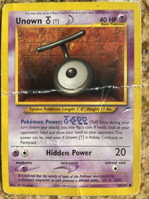pokemon cards unown Pokemon Diamond & Pearl Uncommon Card