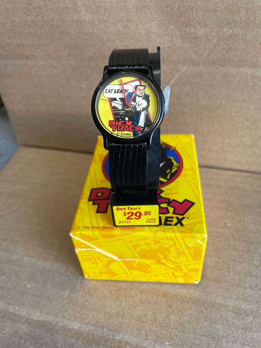 DICK TRACY　TIMEX Disney Vintage Timex Dick Tracy Movie Wrist Watch 33mm Gold