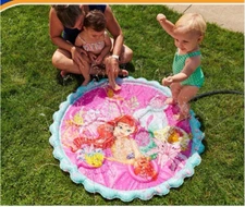 SwimWays Disney Princess Ariel Outdoor Splash Mat Water Sprinkler Age 1+