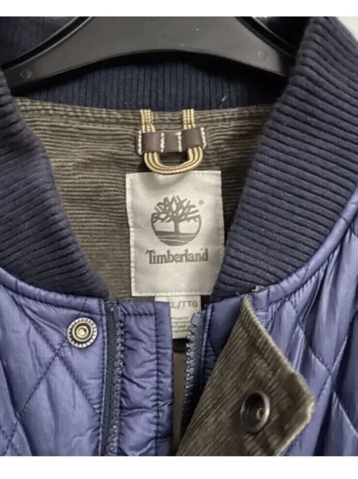 Timberland Mens Skye Peak Quilted Jacket Coat XXL Blue Nylon eBay