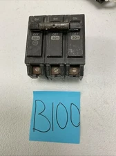 GENERAL ELE CTRIC 30 AMP 3 POLE BREAKER TYPE  THQL ( Chipped ) ECS