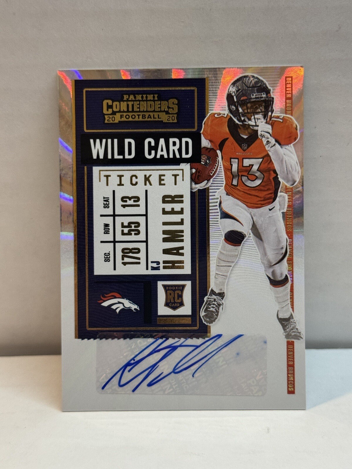 KJ Hamler 2020 Contenders Football Sticker Auto No 119