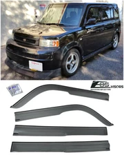 EOS Visors Mugen Style Side Window Visor Rain Guard Deflector For 04-07 Scion xB