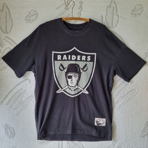 Mitchell & Ness Raiders Tshirt Mens Size S Jackson No 34 NFL Legends Black Grey - Picture 1 of 24