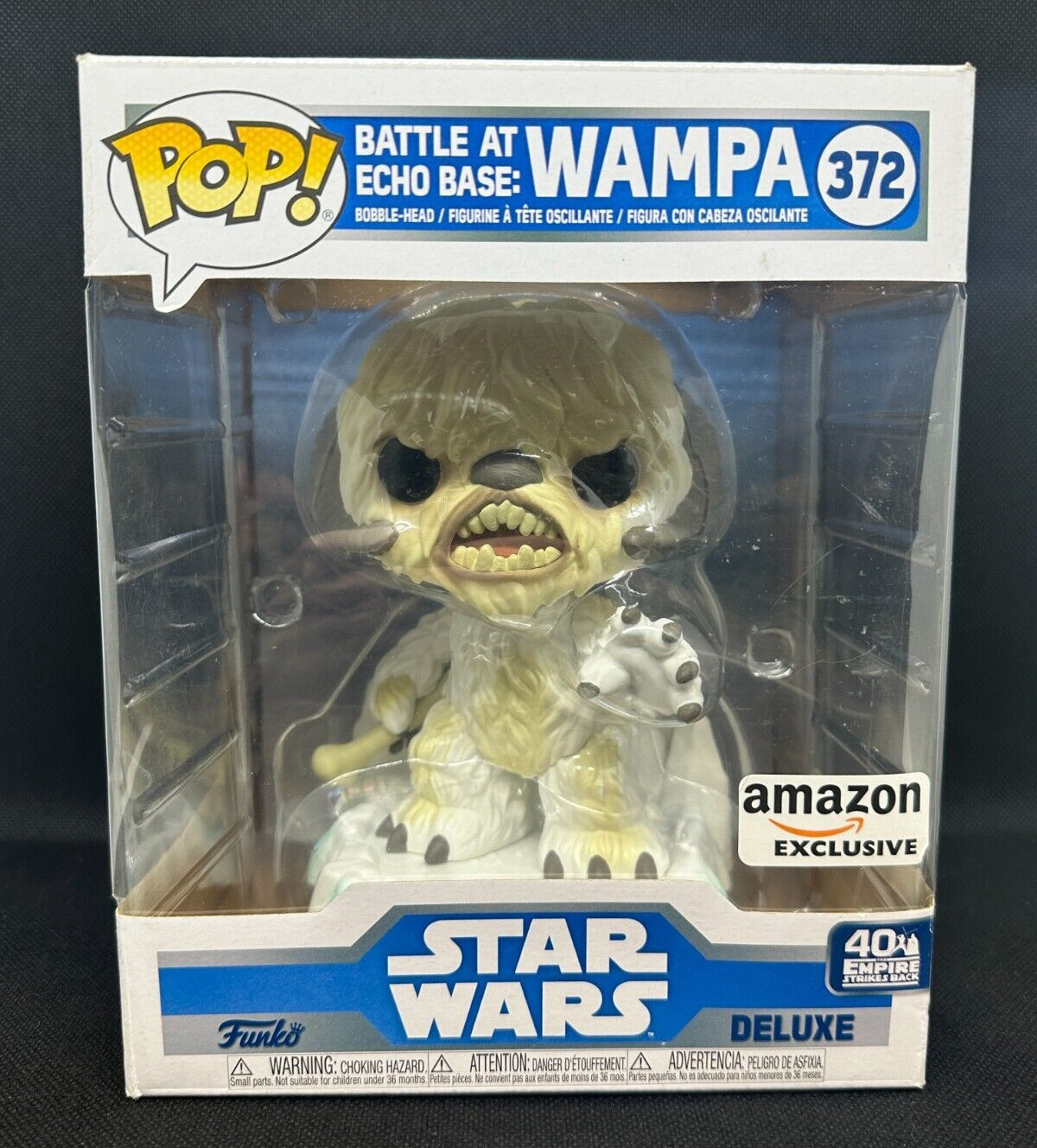 Funko Pop Star Wars Battle At Echo Base Wampa 372 Deluxe Amazon Exclusive Figure