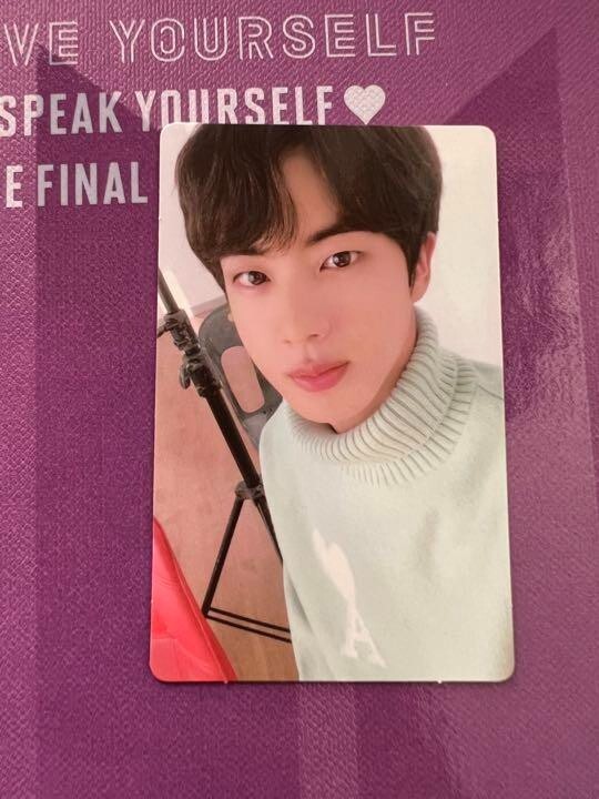 BTS LOVE YOUR SELF JINトレカ BTS JIN 'LOVE YOURSELF : SPEAK YOURSELF' THE FINAL Official