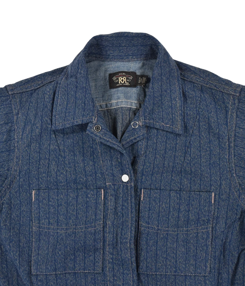 Mono para mujer Ralph Lauren RRL japonés a rayas jaspe sarga nuevo $595 Foto 3 de 4