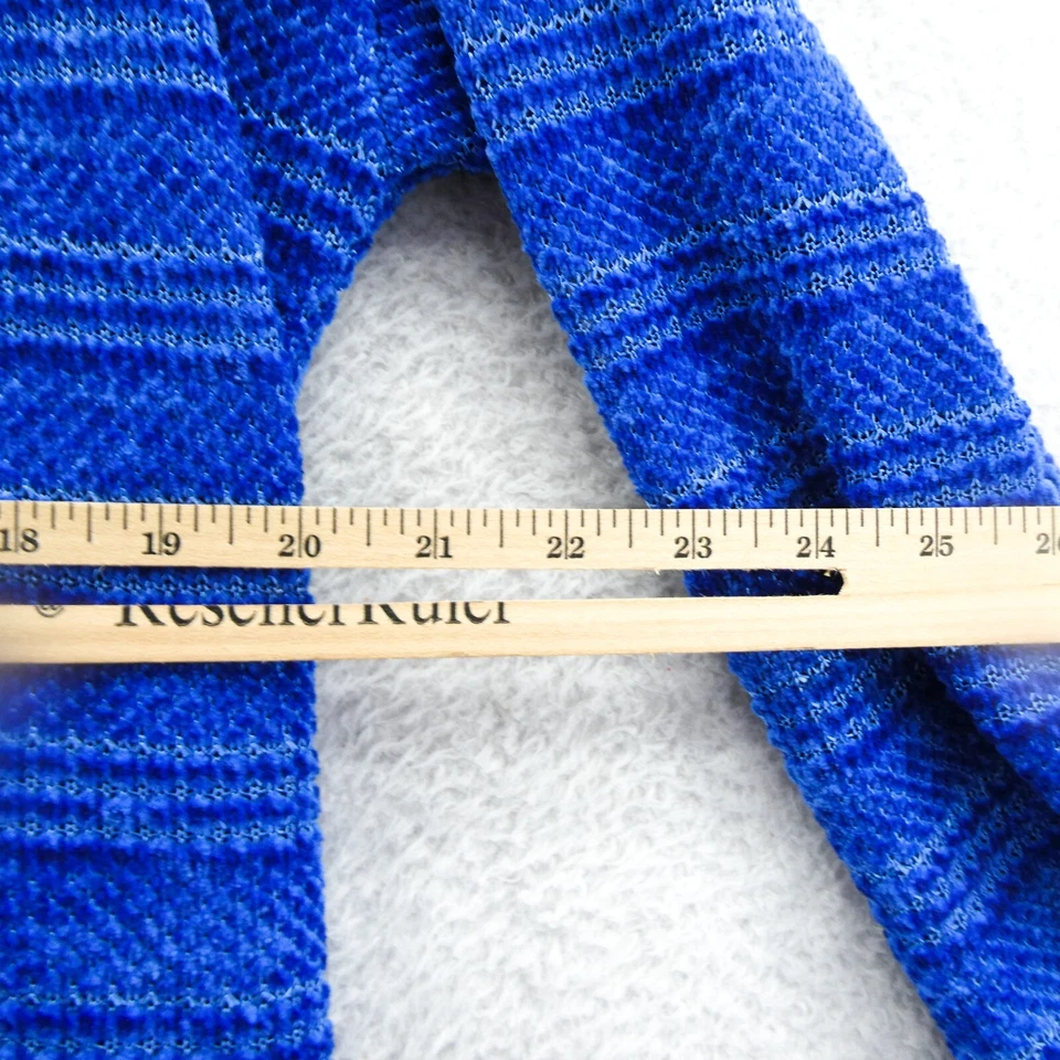 Suéter Rafaella PL Mujer Grande Pequeño Azul Cuello Simulado Tejido Manga Larga Pullover Foto 4 de 4