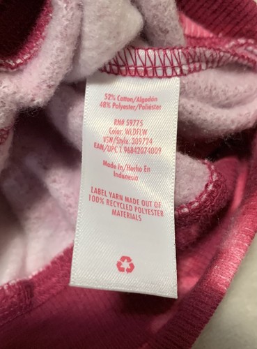 NEW Justice Sport 04 Girls' Magenta Tie-Dye Full-Zip Hoodie Size XS (5/8) - Picture 11 of 11