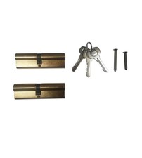 Yale 6 Pin Euro Profile Cylinder Lock Brass 45/45 (90mm) Keyed Alike in pairs