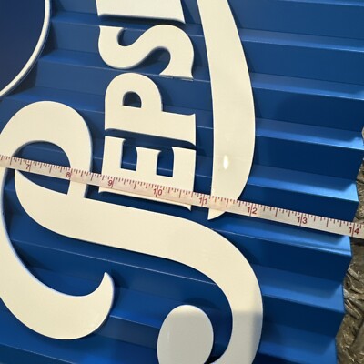 Pepsi Open Sign LED Light Up Double Sided Blue 20 X 16-1/2” +