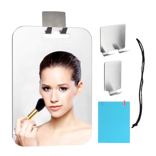 Acrylic Anti Fog Mirror Bathroom Tools Shower Shave Fogless Mirror Wall SuctZB E - Foto 14