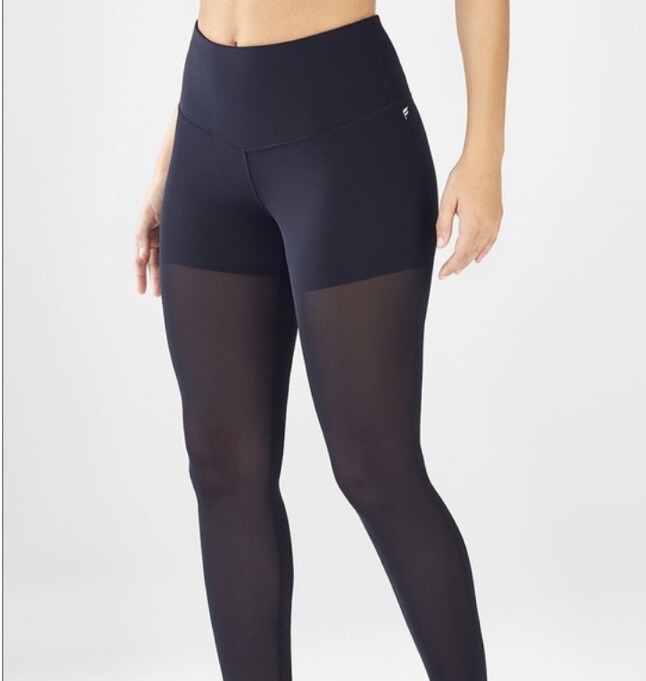 Fabletics Mesh Powerhouse Legging Shorts Black size Small