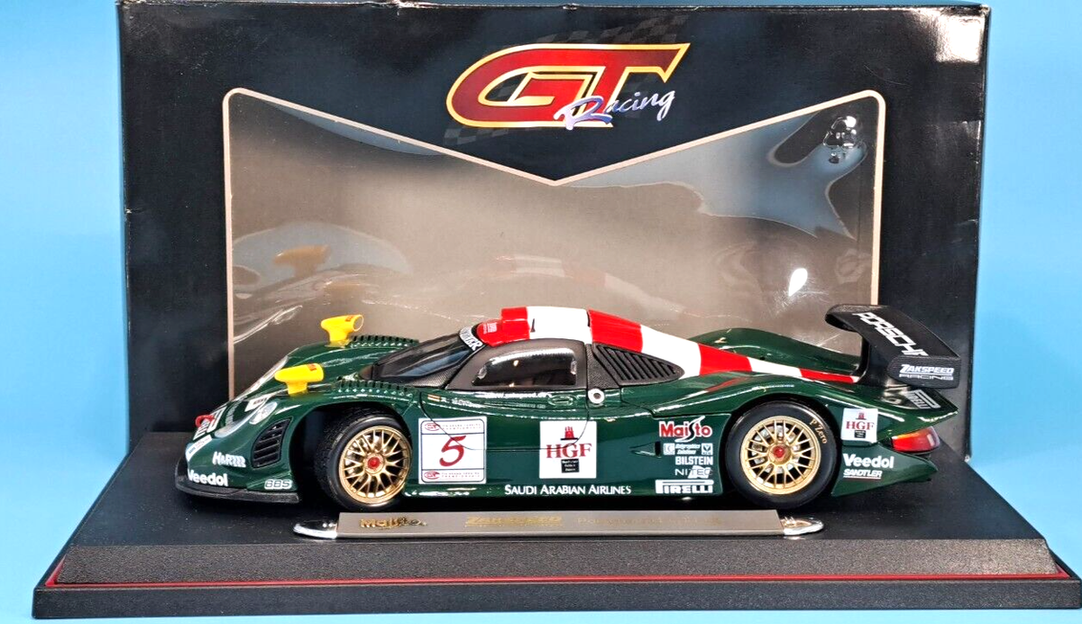 Maisto 1/18 – Porsche 911 GT1 Zakspeed Racing #5 Verte – Occasion