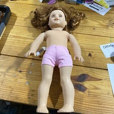 american girl doll No Clothes Red Hair Green Eyes 2017