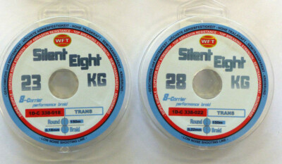  0,13 /m WFT SILENT EIGHT KG 8-fach GEFLOCHTENE Preformance SCHNUR, trans 150m