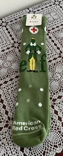Bioworld Buddy the Elf Movie Socks American Red Cross Unisex One Size Green NWT