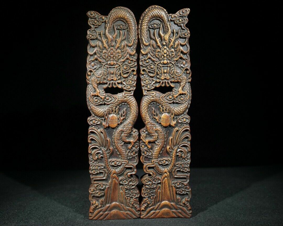 Chinese Natural Rosewood Hand-carved Dragon Exquisite Paper Chinese Natural Rosewood Hand-carved Dragon Exquisite Paper