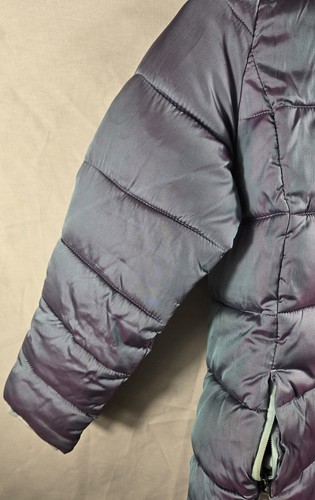 Puffer Jacket By Champion Unisex Hooded Fleece Lined Winter Coat Size L10-12 - Picture 8 of 12
