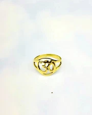 Sterling Silver Ohm Ring, Protection Ring, Shiva Om Ring, Yoga Ring Tibetan,