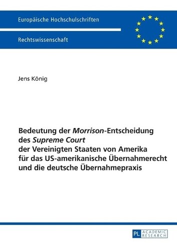 Thumbnail - Jens König Bedeutung Der Morrison-entscheidung Des Supreme Court D