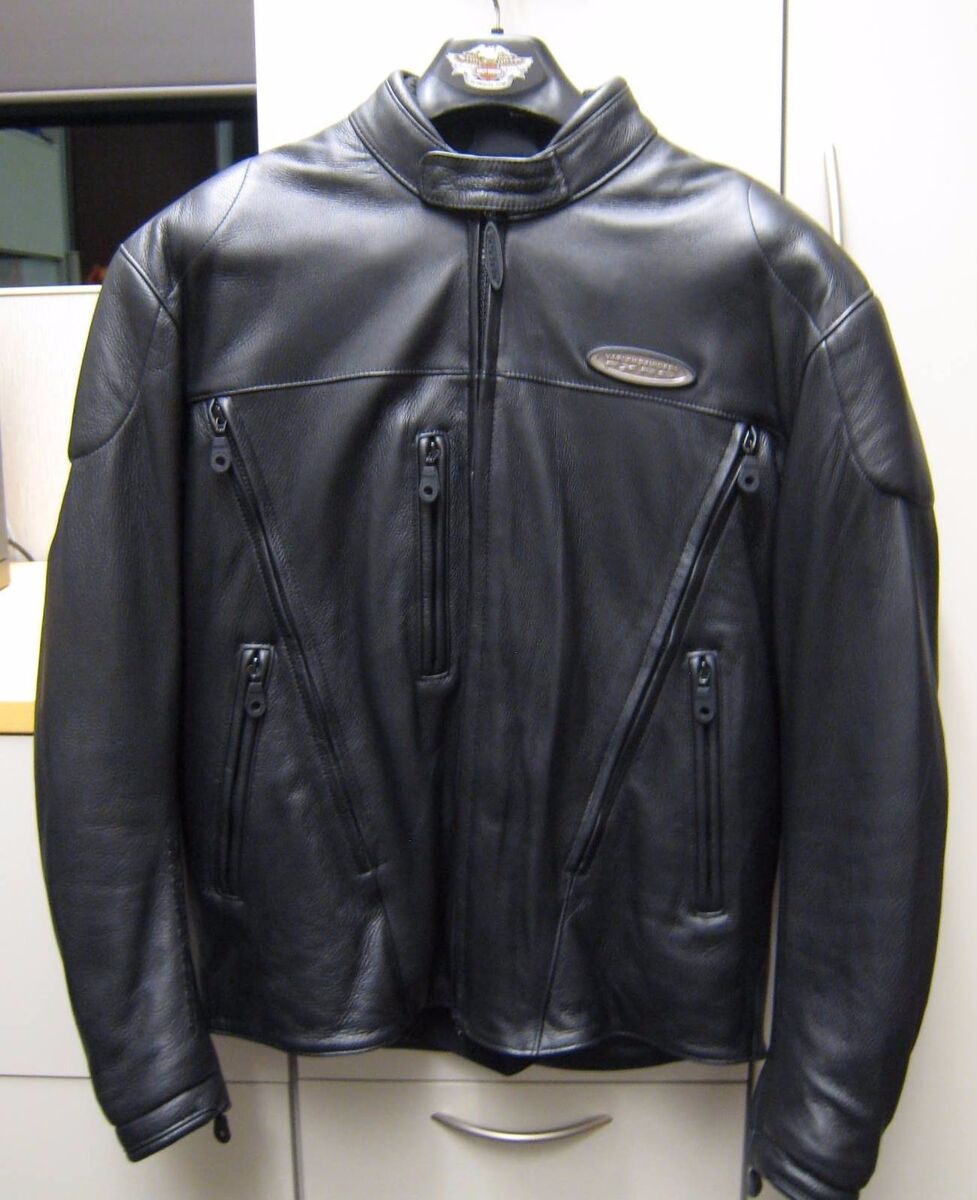 Harley Davidson Men's Leather Armored FXRG Jacket | Size Harley Davidson Men's Leather Armored FXRG Jacket | Size