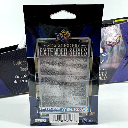 Lot (8) 2023-24 Upper Deck Extended Series NHL Hockey Hanger Boxes w/ Display - Picture 5 of 11