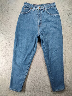 Lands End Flannel Lined Mom Jeans Womens Size 10 Regular Vintage Made in  USA | eBay