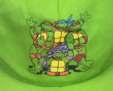 Nickelodeon 2014 TMNT Cap Green Snapback Hat Teenage Mutant Ninja Turtles NWOT