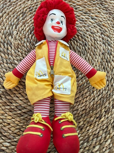 Vintage 1984 Mcdonald’s Ronald Mcdonald Plush Clown Rag Doll 14” - Picture 2 of 5