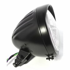  FANALE FARO NERO HARLEY DAVIDSON MOTO CUSTOM BOBBER CAFE RACER VINTAGE CHOPPER