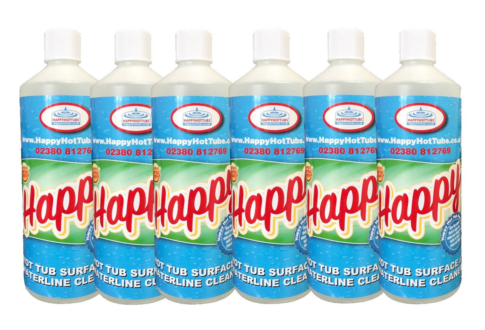 6 x 1 Litre Spa Surface Cleaner Hot Tub Tubs REMOVE OIL & SCUM LINE Waterline