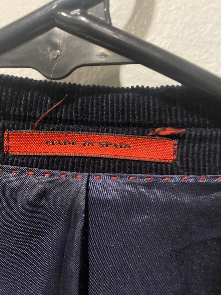 Carolina Herrera BLAZER Pana Chaqueta Abrigo Forrado Mujer Azul Marino Talla 38 Foto 4 de 4