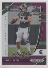 2020 Panini Prizm Draft Picks Rookies Purple Brian Lewerke #142 0z8z