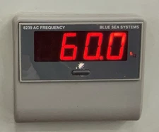 Blue Sea 8239 AC Digital Frequency Meter Gauge Display 40-90hz, 80-249VAC