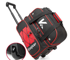 Double Roller 2 Ball Bowling Bag with Large Separate Shoe Compartment, NEW