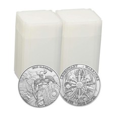 Lot of 40 - 1 Troy oz Eric Bloodaxe Design .999 Fine Silver Round