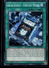 Abyss Script - Fantasy Magic Destiny Soldiers DESO-EN023 MP YuGiOh TCG